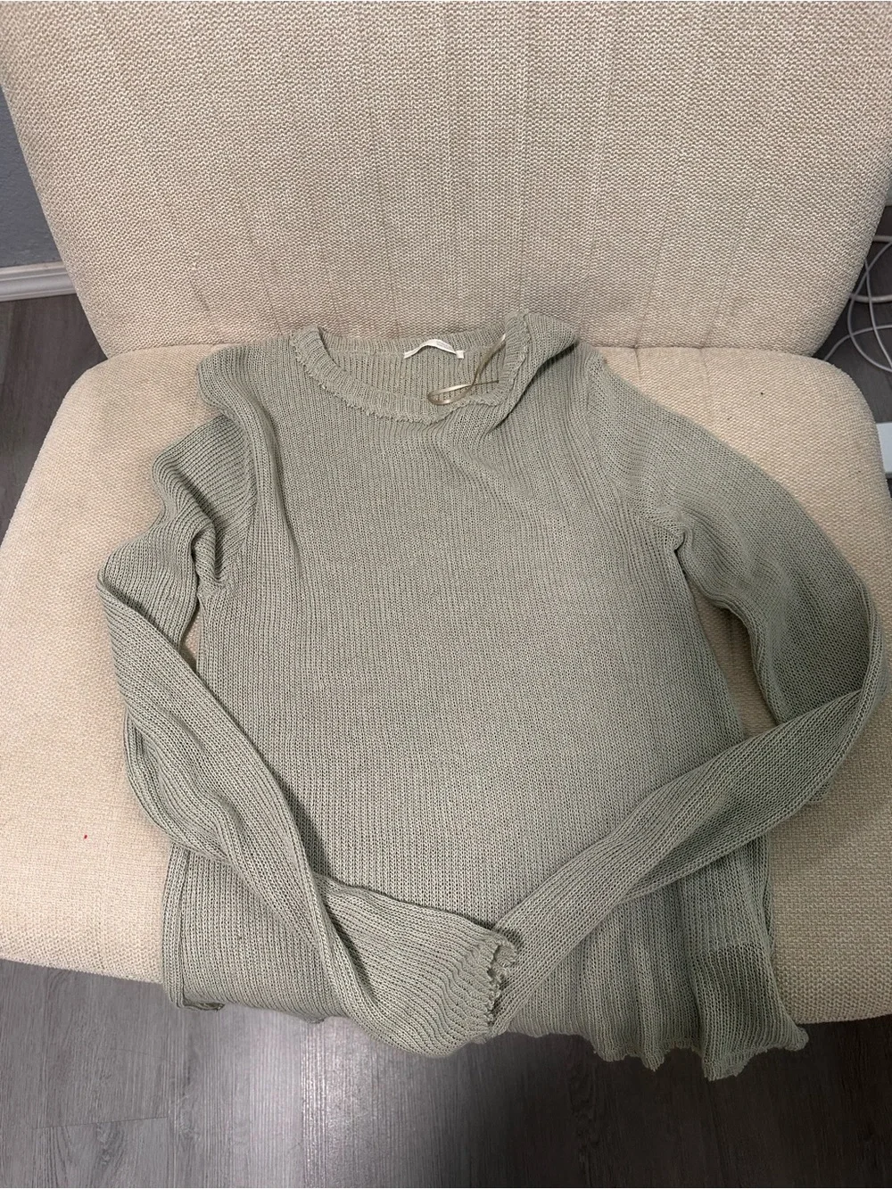 Zara knit sweater green